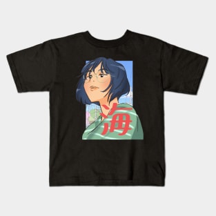 Anime Girl in pastel colours Kids T-Shirt